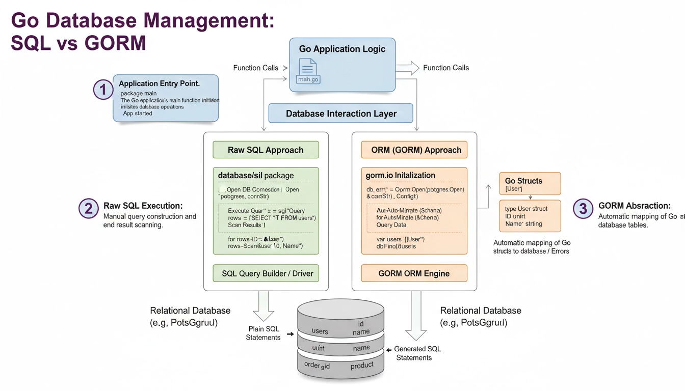 Working with Databases in Go: SQL and ORM | BMR Education