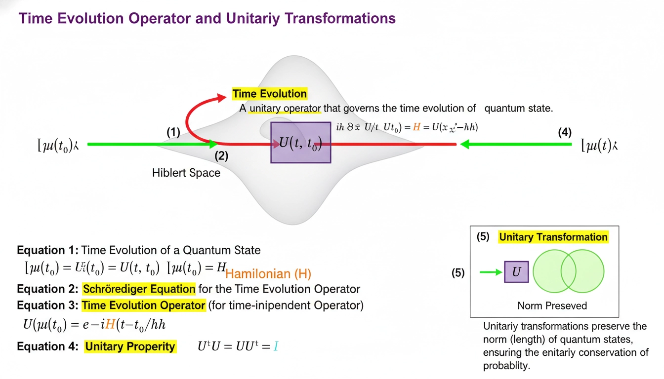Time Evolution Operator and Unitary Transformations | BMR Education