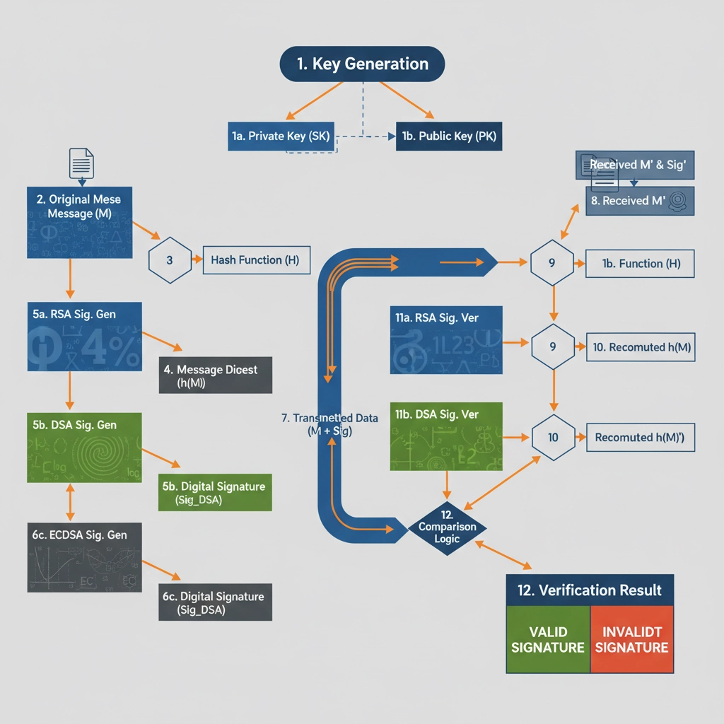 Digital Signature Algorithms: RSA, DSA, and ECDSA | BMR Education