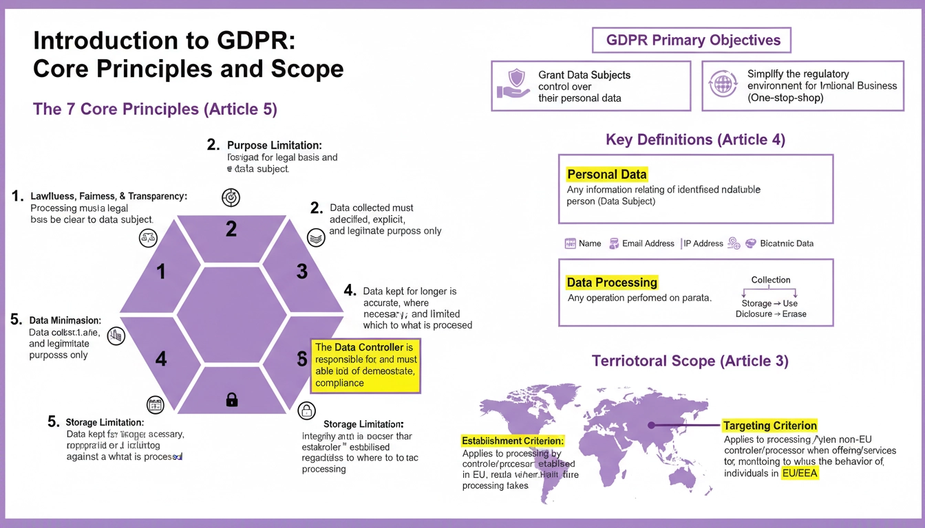 Key Scoping Principles Introduction to GDPR: Core Principles and Scope | BMR Education