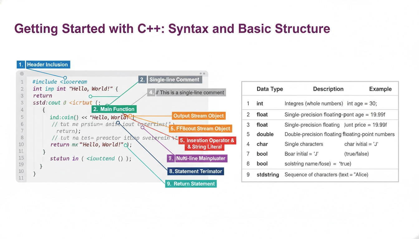 Getting Started with C++ Syntax and Basic Structure | BMR Education