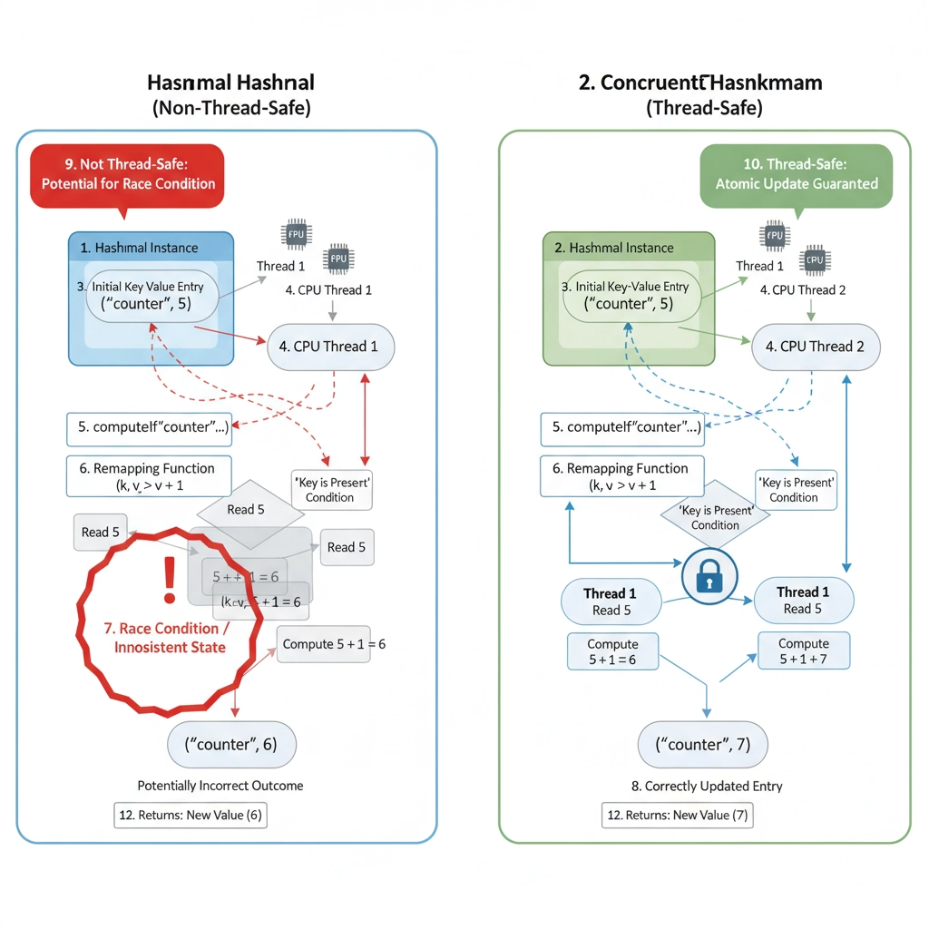 Java HashMap: Using computeIfPresent for Atomic Updates | BMR Education