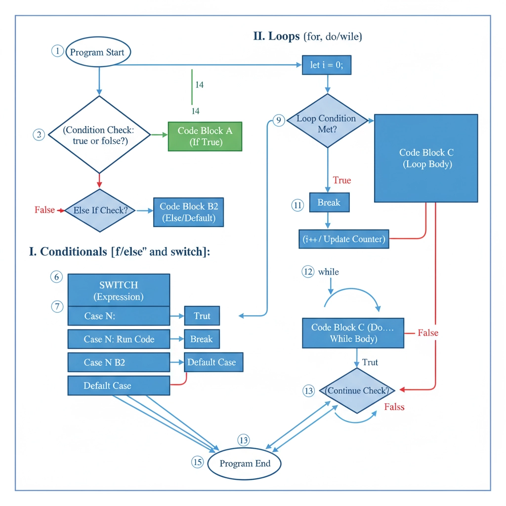 javascript control flow: conditionals and loops... JavaScript Control Flow: Loops and Conditionals | BMR Education